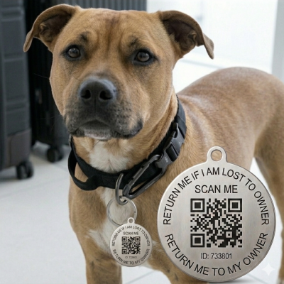 <p>Sch&uuml;tzen Sie Ihren treuen Vierbeiner vor dem Entlaufen. Dieser hochwertige, leichte und wasserdichte QR-Haustieranh&auml;nger bildet das ultimative Auffangnetz f&uuml;r Ihren Hund oder Ihre Katze. Im Gegensatz zu schweren GPS-Trackern ben&ouml;tigt dieser Anh&auml;nger keine Batterien und es fallen absolut keine monatlichen Abo-Geb&uuml;hren an. Funktioniert weltweit und sch&uuml;tzt Ihre Privatsph&auml;re zu 100 %.</p> #1