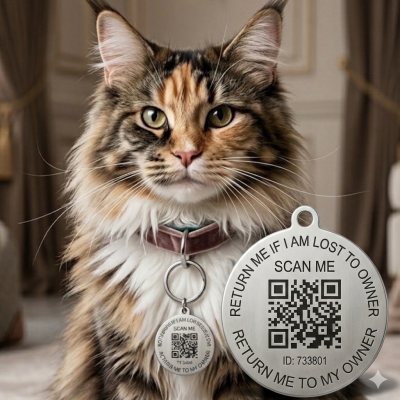 <p>Sch&uuml;tzen Sie Ihren treuen Vierbeiner vor dem Entlaufen. Dieser hochwertige, leichte und wasserdichte QR-Haustieranh&auml;nger bildet das ultimative Auffangnetz f&uuml;r Ihren Hund oder Ihre Katze. Im Gegensatz zu schweren GPS-Trackern ben&ouml;tigt dieser Anh&auml;nger keine Batterien und es fallen absolut keine monatlichen Abo-Geb&uuml;hren an. Funktioniert weltweit und sch&uuml;tzt Ihre Privatsph&auml;re zu 100 %.</p> #2