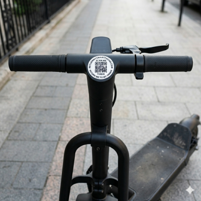 <p>Bescherm je waardevolle bezittingen tegen permanent verlies. Deze set premium, kras- en waterbestendige QR-stickers vormt het ultieme vangnet voor je smartphone, laptop, sleutels, drone of reisbagage. Geen batterijen die leeglopen, geen Bluetooth-beperkingen en absoluut geen maandelijks abonnement. Werkt wereldwijd en beschermt je privacy voor de volle 100%.</p>

<p>&nbsp;</p>

<p><meta charset="UTF-8" /><b>Formaat:</b>&nbsp;40 mm doorsnede,</p>

<p><b>eigenschappen:</b>watervast en UV-bestendig,</p>

<p><b>Materiaal sticker:</b>Vinyl, metallic-grijs, permanent hechtend, merk 3M</p>

<p><b>Beschermlaag:</b>mat laminaat(dit is een transparante extra beschermlaag)</p> #6